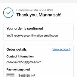 Order Confirmation Amount Edit