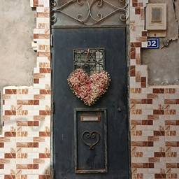 Heart Flower Door Decor