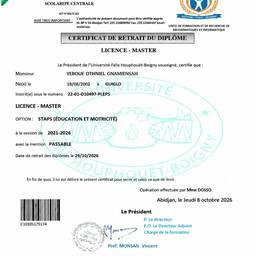 Antes - Edición de texto de diploma universitario