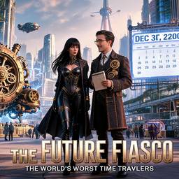 After - Steampunk Time Traveler Poster
