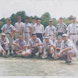Before - Vintage Baseball Team Colorized