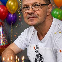 Après - Édition de photo de fête d'anniversaire