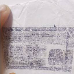 Antes - Documento de identidade brasileiro restaurado