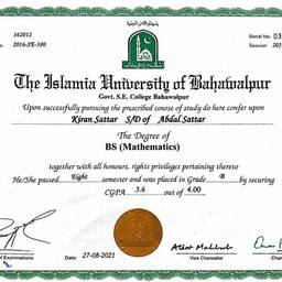 Certificate CGPA Edit