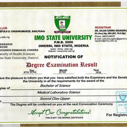 Degree Certificate Edit
