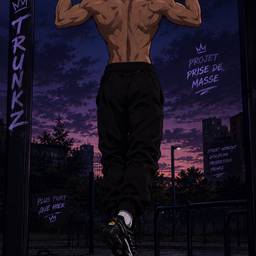 Antes - Pôster de Treino de Rua Estilo Anime