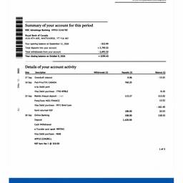 Bank Statement Cleanup