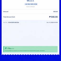GCash Payment Receipt Edit
