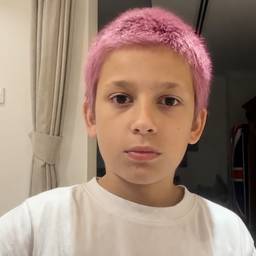 After - Pink Hair Color Try-On