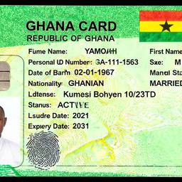 Nachher - Nationaler Personalausweis Ghana