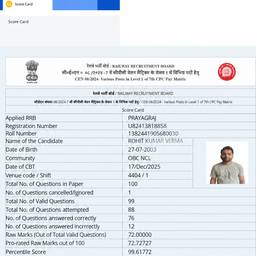 Exam Score Card Number Edit