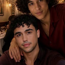 Two Friends Restaurant Selfie