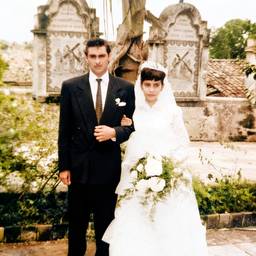 Vintage Wedding Photo Restored