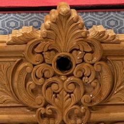 Before - Straightened Woodcarving Detail
