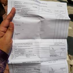 Antes - Escaneo de documento enderezado