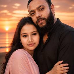 Sunset Couple Photo