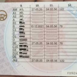 Antes - Editar Fecha en el Carnet de Conducir