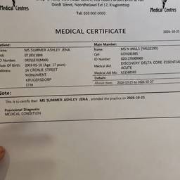 Medical Certificate Date Edit