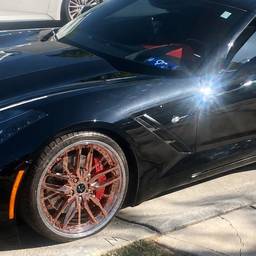 Rose Gold Rims Car Edit