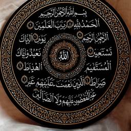 Al-Fatiha Mandala Calligraphy