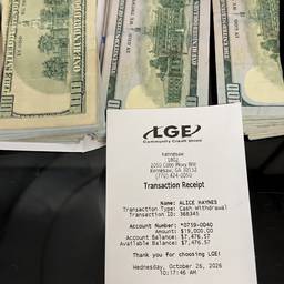 Receipt Amount and Date Edit
