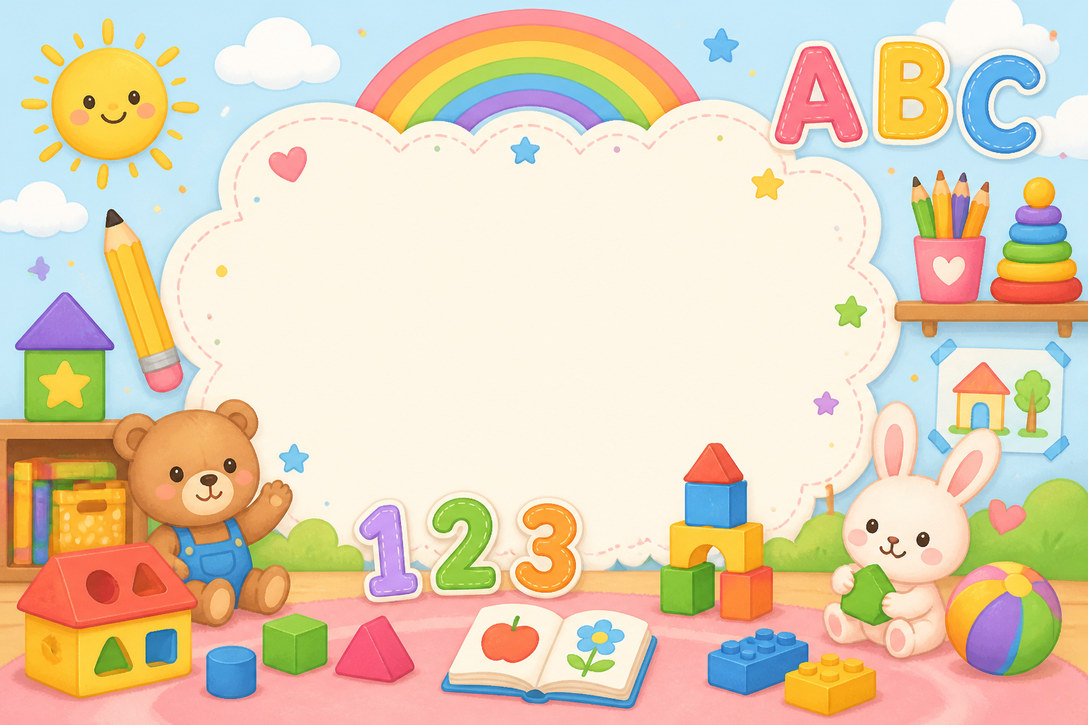 Cute Kids Learning Background | ImageGPT