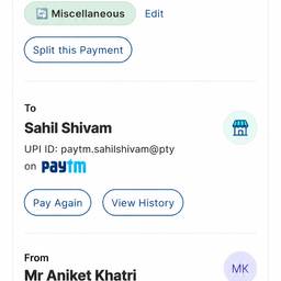 Edit UPI Payment Screenshot