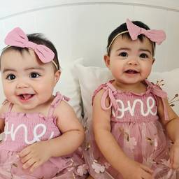 Antes - Invitación de Cumpleaños para Bebés Gemelos