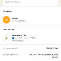 After - Amazon Pay UPI Screenshot Edit