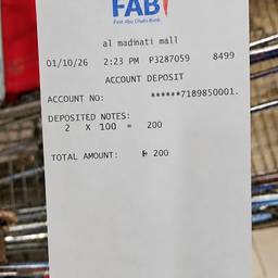 Edit Time on Receipt