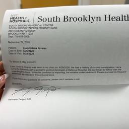 Avant - Modification de la date sur une note du médecin