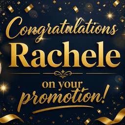 Promotion Congratulations Poster