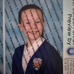 Before - School Photo Text Cleanup