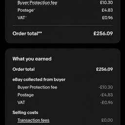 eBay Order Total Edit