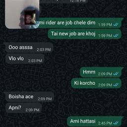 Depois - Editar data em captura de tela de chat