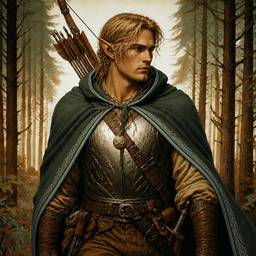 Elf Ranger Portrait Art