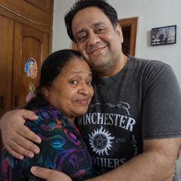 Family Hug Photo Merge