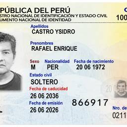 Peru ID Card Straightened