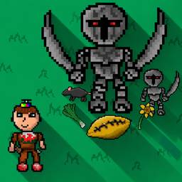 Après - Scène d'ombres en pixel art