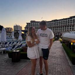 Couple in Resort Scene