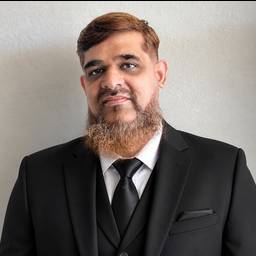 Sharp Black Suit Portrait