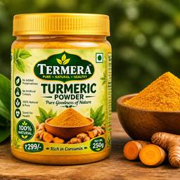 Depois - Mockup de Produto de Cúrcuma em Pó