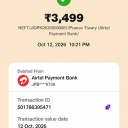 Payment Receipt Edit