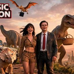 Jurassic Vacation Poster