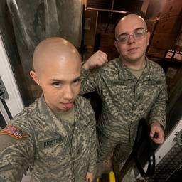 After - Bald Military Makeover