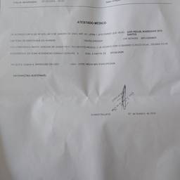Avant - Modification de texte de certificat médical