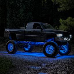 Lifted Truck Neon Glow