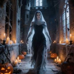 Victorian Castle Ghost Portrait