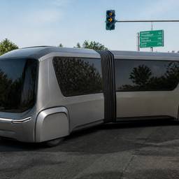 After - Futuristic Articulated Cab Render