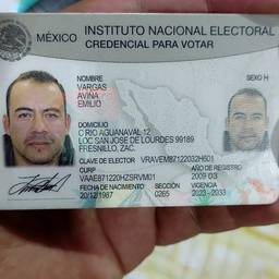 Antes - Edição de credencial de eleitor mexicana